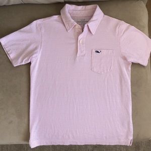 Vineyard Vines Kids Sz 6 Pink Stripe Polo-VGUC $12
